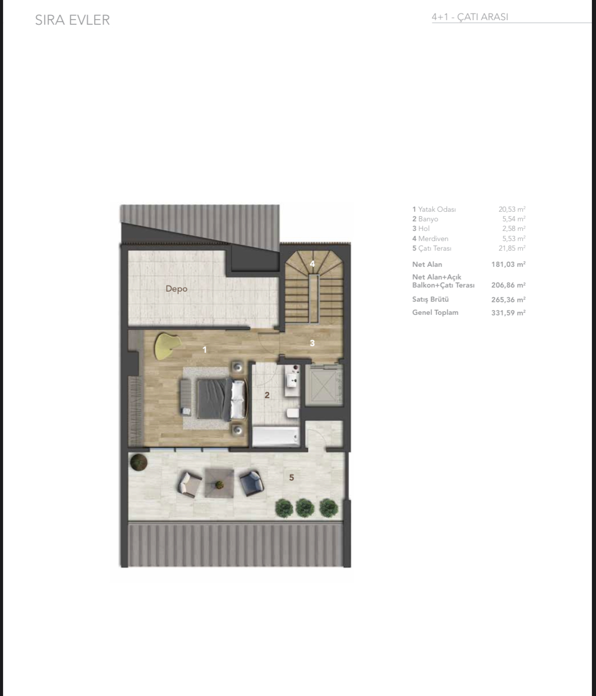 4+1 Sıralı Villa 4