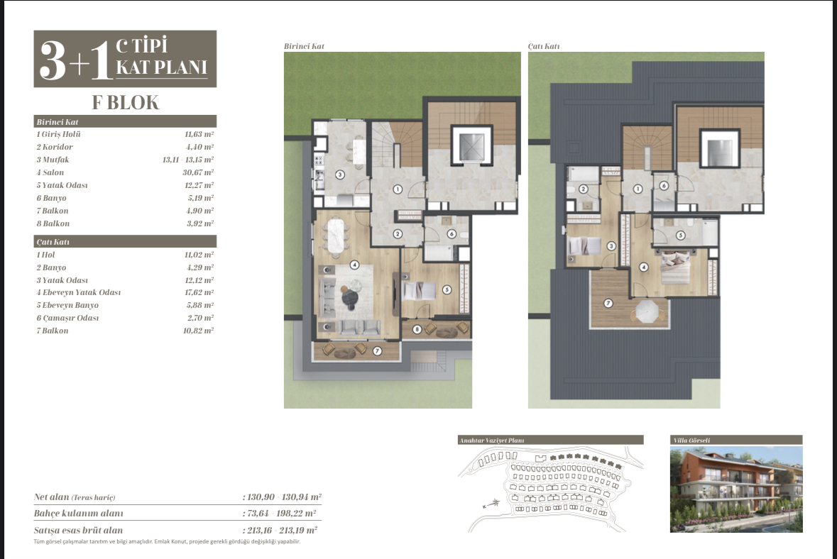 3+1 Çatı Dubleks 3