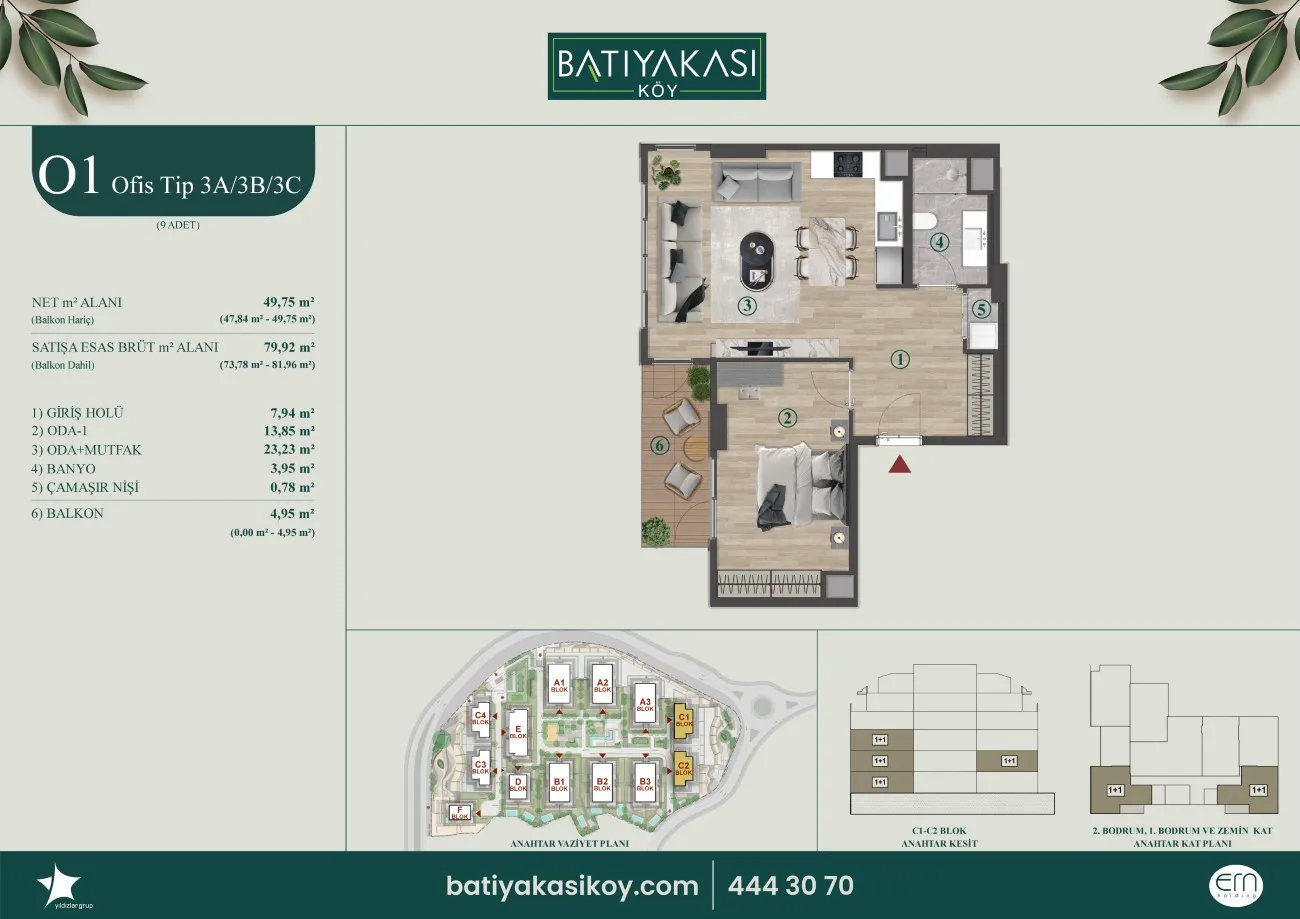 01 Ofis Tip 3A/3B/3C